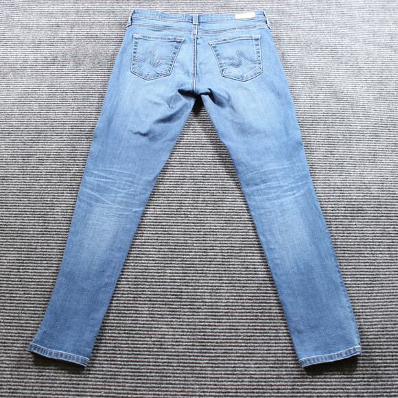 AG Adriano Goldschmied Jeans Womens 27x28 Blue The Legging Ankle Super Skinny - Picture 2 of 9